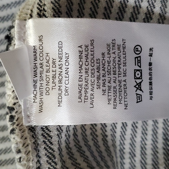 Urban Outfitters BDG Hudson Black and White Pinstriped Denim Mini Dress Size M - Picture 9 of 10